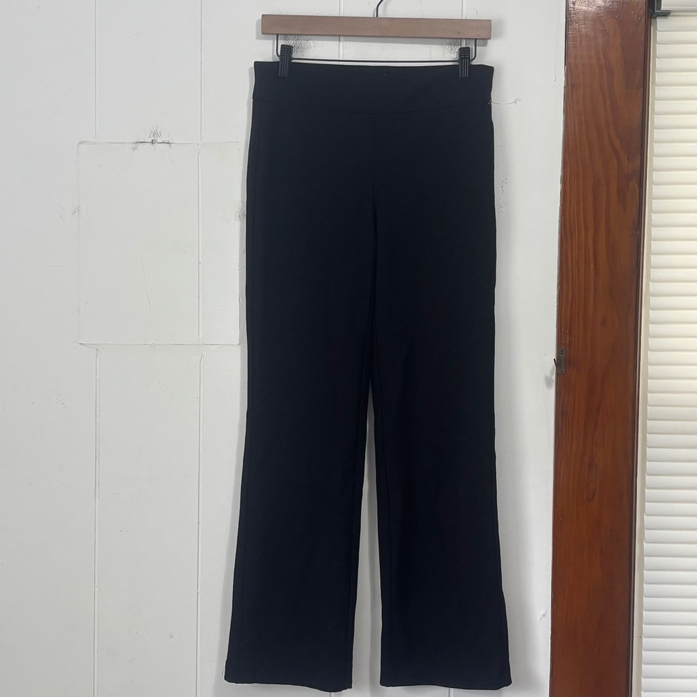 Jones New York JNY Womens Small Black Pull On Straight Leg Trousers Pants